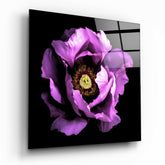 Floral Pink Glass Wall Art.